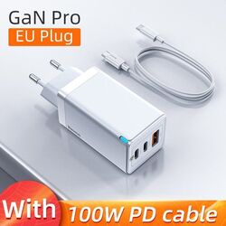 Baseus GaN Ladegerät USB Typ C Netzteil Schnell PD QC4.0 Laptop Handy PC Adapter
