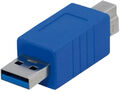 USB 3.0 Adapter Typ A Stecker auf Typ B Stecker blau #16