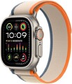 Apple Watch Ultra 2 49 mm Titangehäuse natur am Trail Loop M/L orange/beige [Wi-