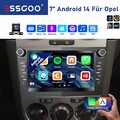 2+64G Android 14 Touchscreen Autoradio Apple Carplay GPS RDS FM Für Opel Meriva