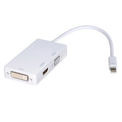 B57 3-in-1 Mini DisplayPort Adapter: HDMI, VGA, DVI, Thunderbolt für MacBook