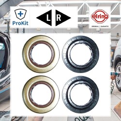 2x ORIGINAL® Elring 221.710 Wellendichtring, Differential Vorne, Hinten