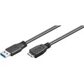 USB3.0-Daten-Kabel 0,5m A-Stecker auf Micro-B-Stecker schwarz