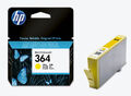 Original HP 364 Gelb Yellow Tintenpatrone Photosmart plus B209 B210a B210c