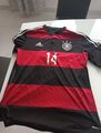 Deutschland Trikot adidas Away DFB  schwarz rot 2014 WM  Maillot GR.L#14 Draxler
