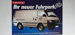 Toyota: Transporter, Kleinbusse, Pick-ups... (Prospekt-Heft); 1989 (Österreich)