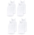 8 Schiesser Herren Unterhemden Feinripp weiß - Original Classics 005121 Fb. 100
