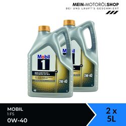 Mobil 1 FS 0W-40 VW Porsche Mercedes MB 229 BMW LL 2x5 Liter = 10 Liter