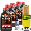 MANN ÖLFILTER + MOTUL 5W30 passend für VW T5 T6 BUS MULTIVAN TRANSPORTER 2.0 TDI