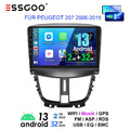 Für Peugeot 207 2006-2015 Android 13.0 9 Zoll Autoradio GPS Navigation BT WIFI
