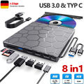 USB 3.0 Type C Externes CD/DVD Laufwerk Brenner Player für Laptop PC Windows 11