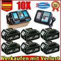 18V  Makita Ersatzakku 5000mAh 5Ah 6Ah BL1850B BL1860B BL1830B Ladegerät