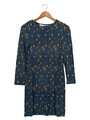 & Other Stories Tunikakleid 38 M Blau Leopardenmuster Minikleid