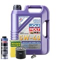 Motoröl 5W40 LIQUI MOLY High Tech 5L+MANN Ölfilter+Spülung+Ölablassschraube