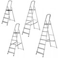 4 6 7 8 STUFEN Bauherren Hochhandlauf Alu Trittleiter Plattform Profi