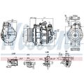 1 Kompressor, Klimaanlage NISSENS 890749 ** FIRST FIT **