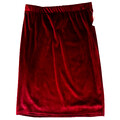 Damen Samt Rock Rot Stretch Bleistiftrock N784C Gr. S,M,36,38,40,42