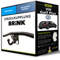 Abnehmbare Anhängerkupplung für VW Golf Plus 03.2009-jetzt Typ 5M1/521 Brink NEU