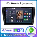 128G Für Mazda 3 2004-2009 9" Android Autoradio GPS Navi BT WIFI Carplay SWC DAB
