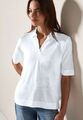 CECIL | Poloshirt in Leinen-Optik | Farbe: White 10000, 322687