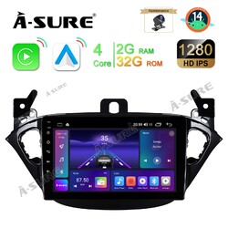 Für Opel Corsa E 2015-2019 Adam Android 14 Autoradio GPS DAB+ CarPlay BT FM Kam