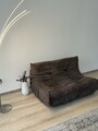 Lignet Roset Togo Alcantara sofa 2-Sitzer Braungrau