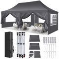 Pavillon 3x3-3x6m Wasserdicht Stabil Faltpavillon Partyzelt Gartenzelt UV-Schutz