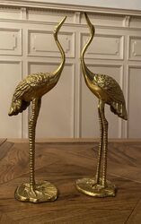 Deko Figur Pfau / Vogel Gold