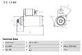 Starter Anlasser für VW Crafter 30-50 Pritsche 30-35 06-13 Bosch 0986021630