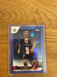 2022-23 Topps Chrome UEFA Lionel Messi BLUE REFRACTOR/150 PSG Colormatch