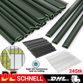 Klemmschienen Sichtschutzstreifen Zaunblende Zaunfolie Befestigungsclips PVC UV