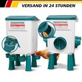 Geflügel Futterautomat und Tränke im Set Futterspender Hühner, Gänse, Enten