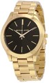 MICHAEL KORS Slim Runway MK3478 Gold Schwarz Damenuhr NEU MK Uhr