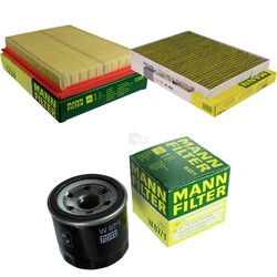 MANN-FILTER PAKET Luftfilter Innenraumfilter Ölfilter für Renault  HY_ 2.5 4x4