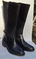 Sheego Damen-Stiefel, Weitschaft-Stiefel mit Zierschnalle Gr. 41