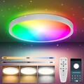 RGBW LED Deckenleuchte Dimmbar Deckenlampe Wohnzimmer Badlampe mit Fernbedienung