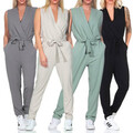 JDY Damen Jumpsuit Overall Einteiler lange Hose Hosenanzug Top Ärmellos JDYHoney