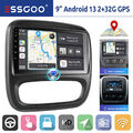 Für Opel Vivaro B Nissan NV300 CarPlay Autoradio Android 13 GPS Navi RDS WIFI BT