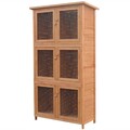 Hasenstall Kleintier Kaninchenstall Holz Kleintierstall Kleintierhaus 6 Boxen