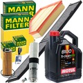 MANN FILTER INSPEKTIONSPAKET+1x5L MOTUL ÖL 5W30 passend für BMW 3er E90 X1 E84