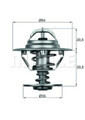 MAHLE Thermostat für MAZDA 323 C III S,RX 7; ISUZU MIDI,TROOPER I; PORSCHE 924