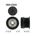 1x Generatorfreilauf SKF VKM 03505 passend für OPEL SAAB VAUXHALL