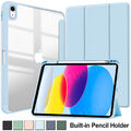 Hülle für iPad 11 10 9 8 7th Gen A16 Air 11 M3 2025 Tasche Cover mit Stifthalter