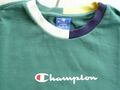Champion Herren Pullover Farbe grün mit blau/gelb/weiß, Größe L 