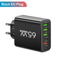 6-Fach Schnell Ladegerät Stecker 6 x USB Port 65W Netzteil Adapter Handy Tablet