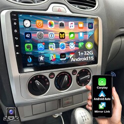 Für Ford Focus MK2 MK II 2004-2011 Android 15 Autoradio Carplay Navi RDS +Kamera