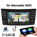 7" Für Mercedes Benz E Klasse W211 W219 Autoradio Carplay GPS 2+64G Android Kam+