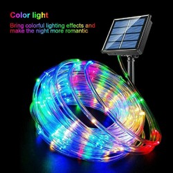 Solar Lichtschlauch 200/300 LED Außen Streifen Lichterschlauch Lichterkette DHL
