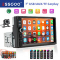1 DIN Autoradio 7 Zoll Apple Carplay Android Auto Bluetooth USB TF AUX BT FM KAM