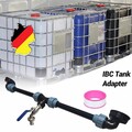 IBC Schwanenhals Verbindungsset 2 Tanks Container Adapter Zubehör Auslaufhahn